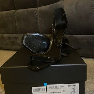 Black YSL heels